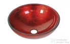 Sapho MURANO üvegmosdó, 40x13 cm, piros AL5318-63