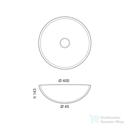 Sapho MURANO üvegmosdó, 40x13 cm, piros AL5318-63