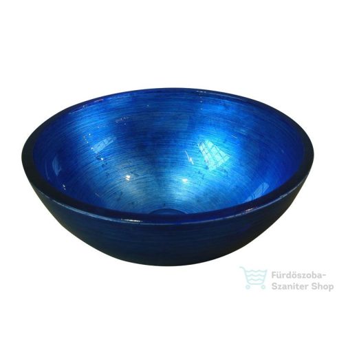 Sapho MURANO üvegmosdó, 40x13 cm, kék AL5318-65
