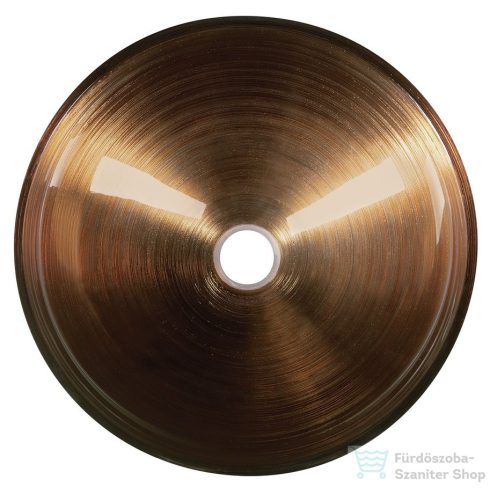 Sapho MURANO WENGE üvegmosdó, átm:40x14cm, wenge (AL5318-66)