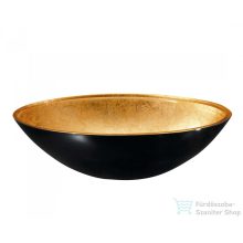   Sapho MURANO BLACK-GOLD üvegmosdó 40x14cm, arany/fekete AL5318-77