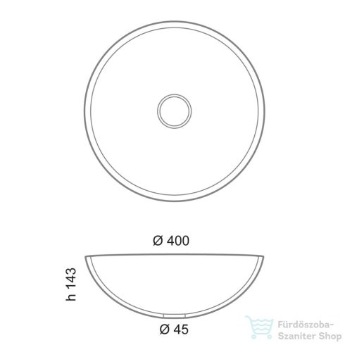 Sapho MURANO BLACK-GOLD üvegmosdó 40x14cm, arany/fekete AL5318-77