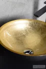 Sapho MURANO BLACK-GOLD üvegmosdó 40x14cm, arany/fekete AL5318-77
