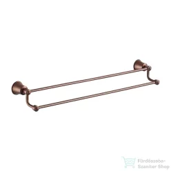   Omnires ART LINE 65 cm-es dupla törölközőtartó, szálcsiszolt antik réz AL53226ORB