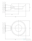 Omnires ART LINE fali szappantartó tálkával, króm AL53420CR