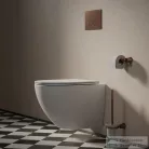 Omnires ART LINE fali WC kefe, szálcsiszolt antik réz AL53620ORB