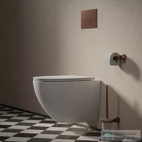 Omnires ART LINE fali WC kefe, szálcsiszolt antik réz AL53620ORB