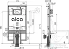 Alcaplast AM1101/1200 SLIM WC tartály