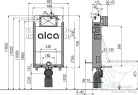 Alcaplast AM115/1000  Falsík alatti szerelési rendszer befalazáshoz
