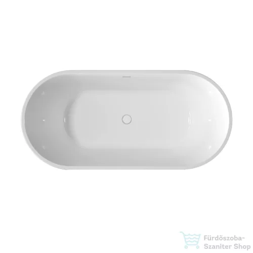 Invena GLAMOUR  struktúrált 170x80 szabadon álló kád, fehér AN-01-120-M