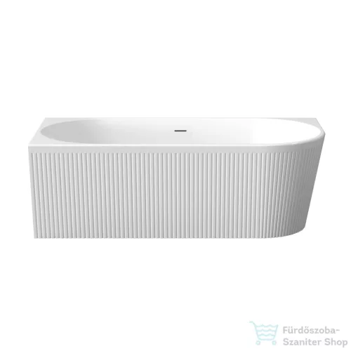 Invena GLAMOUR struktúrált 170x80 falhoz illeszthető szabadon álló kád, fehér, balos AN-02-12L-M