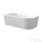 Invena GLAMOUR struktúrált 170x80 falhoz illeszthető szabadon álló kád, fehér, balos AN-02-12L-M