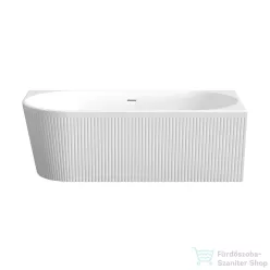   Invena GLAMOUR struktúrált 170x80 falhoz illeszthető szabadon álló kád, fehér, jobbos AN-02-12P-M
