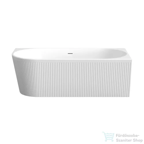 Invena GLAMOUR struktúrált 170x80 falhoz illeszthető szabadon álló kád, fehér, jobbos AN-02-12P-M