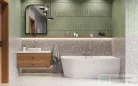 Invena GLAMOUR struktúrált 170x80 falhoz illeszthető szabadon álló kád, fehér, jobbos AN-02-12P-M
