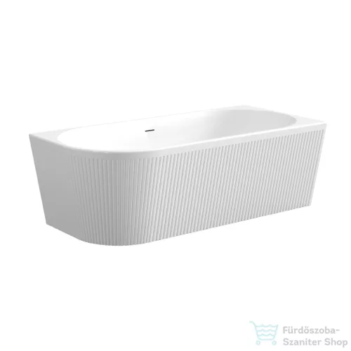 Invena GLAMOUR struktúrált 170x80 falhoz illeszthető szabadon álló kád, fehér, jobbos AN-02-12P-M