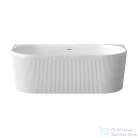 Invena GLAMOUR struktúrált 170x80 falhoz illeszthető szabadon álló kád, fehér AN-02-12U-M