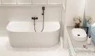Invena GLAMOUR struktúrált 170x80 falhoz illeszthető szabadon álló kád, fehér AN-02-12U-M