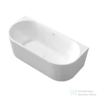 Invena GLAMOUR struktúrált 170x80 falhoz illeszthető szabadon álló kád, fehér AN-02-12U-M