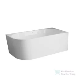   Invena ASTRI 150x75 cm falhoz illeszthető szabadon álló kád, fehér, jobbos AN-03-15P-F