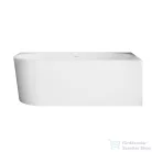 Invena ASTRI 150x75 cm falhoz illeszthető szabadon álló kád, fehér, jobbos AN-03-15P-F