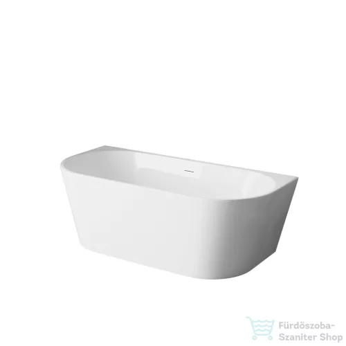 Invena ASTRI 150x75 cm falhoz illeszthető szabadon álló kád, fehér AN-03-15U-F