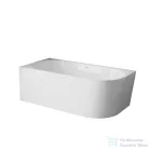 Invena ASTRI 160x75 cm falhoz illeszthető szabadon álló kád, fehér, balos AN-03-16L-F