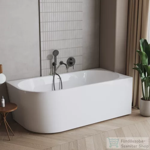 Invena ASTRI 160x75 cm falhoz illeszthető szabadon álló kád, fehér, jobbos AN-03-16P-F