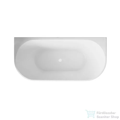 Invena ASTRI 160x80 cm falhoz illeszthető szabadon álló kád, fehér AN-03-15U-F