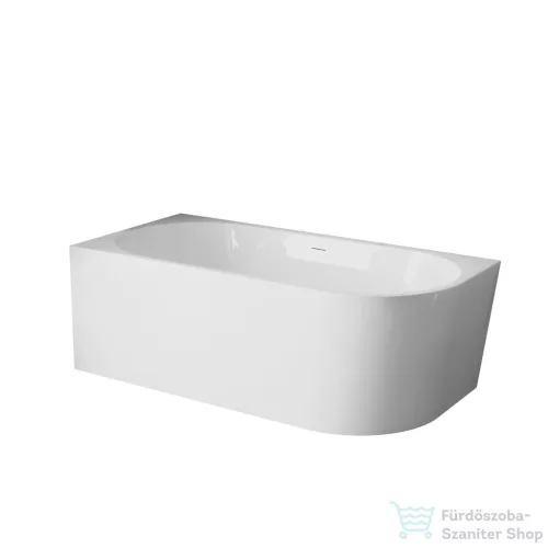 Invena ASTRI 170x80 cm falhoz illeszthető szabadon álló kád, fehér, balos AN-03-17L-F
