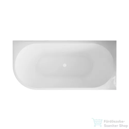 Invena ASTRI 170x80 cm falhoz illeszthető szabadon álló kád, fehér, jobbos AN-03-17P-F