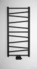 Aqualine ANNALISA fürdőszobai radiátor, 500x1095mm, középső bekötés, matt fekete AN216