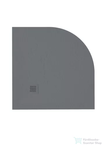 Zenon Angular Slate 100x100 cm-es negyedköríves zuhanytálca, Antracita ANG100AN