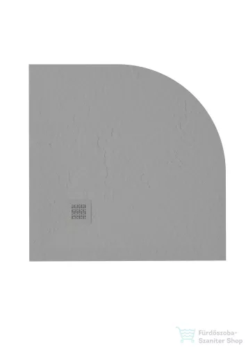 Zenon Angular Slate 100x100 cm-es negyedköríves zuhanytálca, Cemento ANG100CE