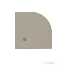   Zenon Angular Slate 100x100 cm-es negyedköríves zuhanytálca, Cream ANG100CR