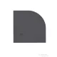 Zenon Angular Slate 100x100 cm-es negyedköríves zuhanytálca, Negro ANG100NE