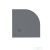 Zenon Angular Slate 70x70 cm-es negyedköríves zuhanytálca, Antracita ANG70AN