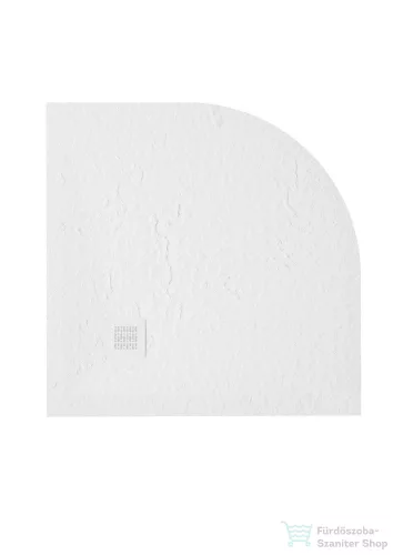 Zenon Angular Slate 80x80 cm-es negyedköríves zuhanytálca, Nieve ANG80NI