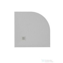   Zenon Angular Slate 80x80 cm-es negyedköríves zuhanytálca, Perla ANG80PE