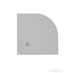   Zenon Angular Slate 80x80 cm-es negyedköríves zuhanytálca, Perla ANG80PE