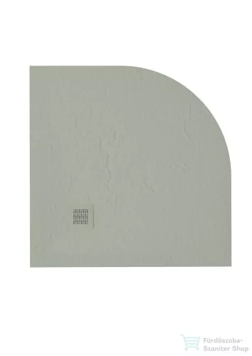 Zenon Angular Slate 80x80 cm-es negyedköríves zuhanytálca, Sage ANG80SA