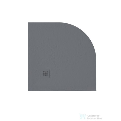Zenon Angular Slate 90x90 cm-es negyedköríves zuhanytálca, Antracita ANG90AN