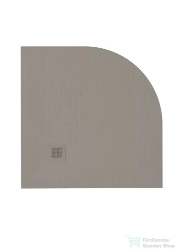 Zenon Angular Slate 90x90 cm-es negyedköríves zuhanytálca, Moka ANG90MO