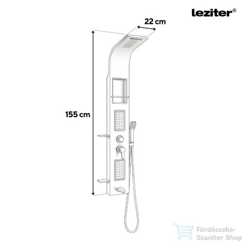Leziter Angel hidromasszázs zuhanypanel ANGEL