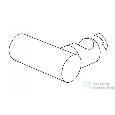 Deante Round zuhanytartó, titanium ANR_D21U