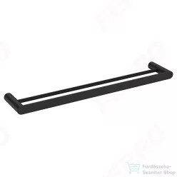   Ferro NOSTRIS 60 cm-es törölközőtartó dupla, fekete ANS10BL