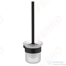 Ferro NOSTRIS fali WC-kefe tartó, fekete ANS14BL