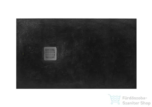 Roca Terran Stonex 120x80 cm-es zuhanytálca lefolyóval,fekete AP1014B032001400