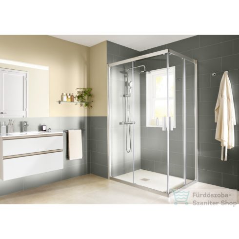 Roca Terran Stonex 160x70 cm-es zuhanytálca lefolyóval,fehér AP1016402BC01100