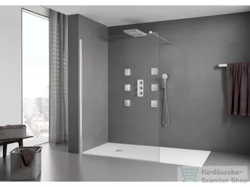 Roca Terran Stonex 160x90 cm-es zuhanytálca lefolyóval,fehér AP10164038401100